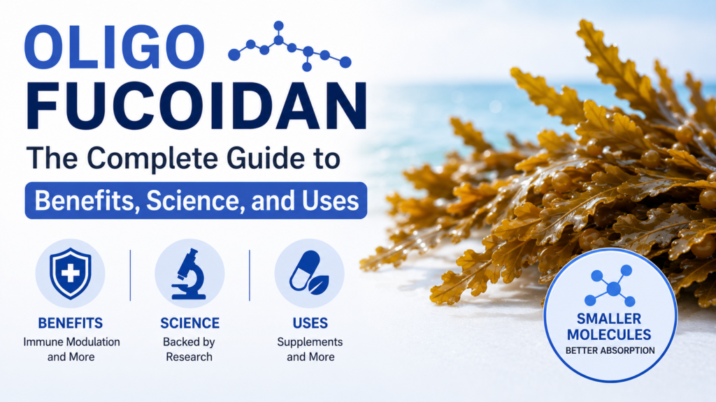 The health benefits, scientific research and uses of Oligo Fucoidan